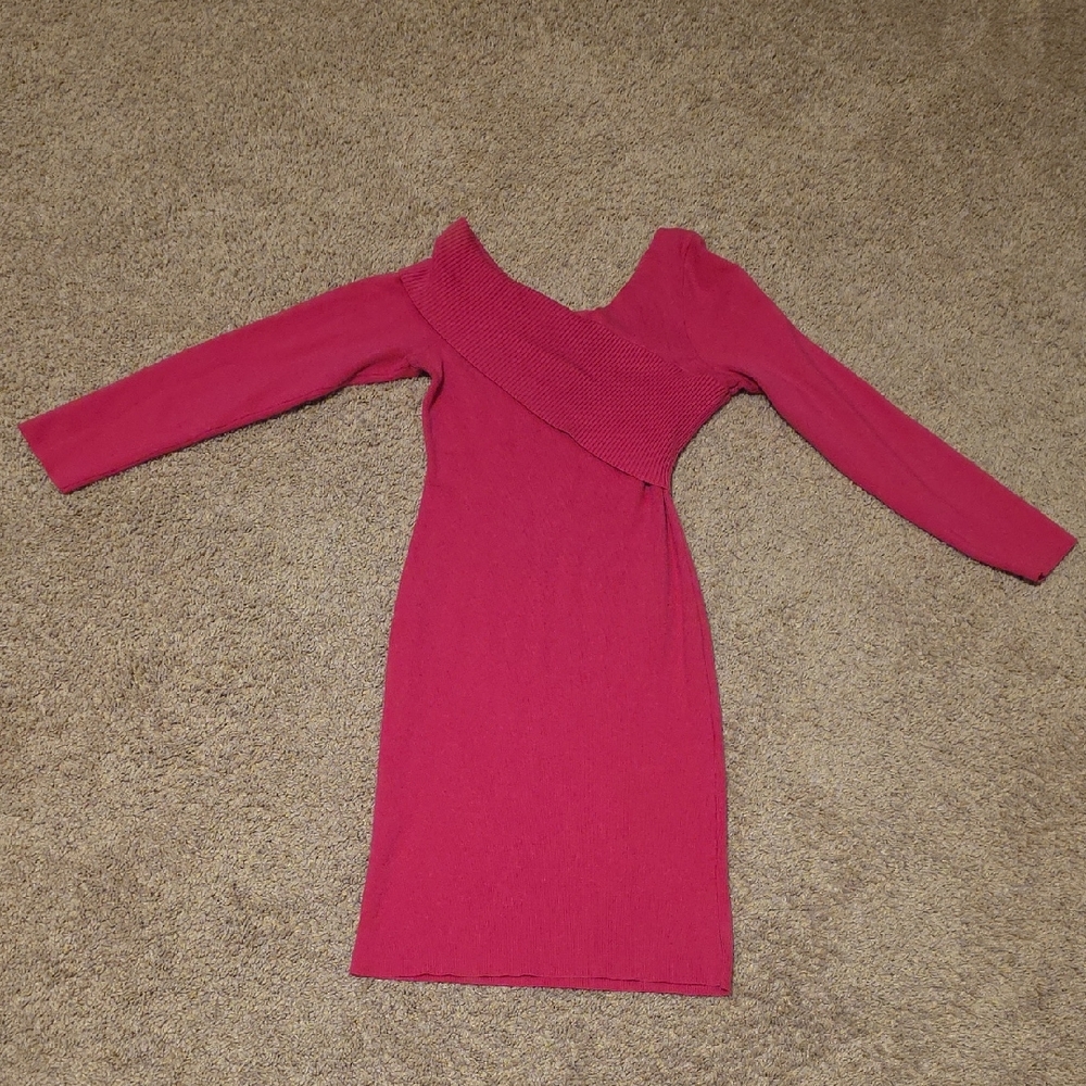 Elegant Pink Off-Shoulder Dress